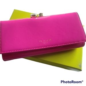 Ted Baker Crinkle Patent Bobble Matinee Clutch
